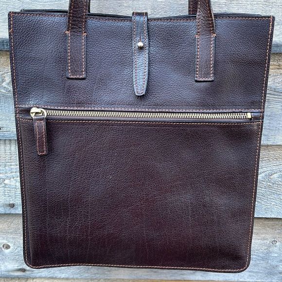 Barneys New York Handbags - Beautiful Leather self logo bag by Barney’s New York.